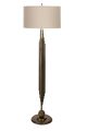 Lampadaire design Orina H160cm Abat jour Crème et Métal Or