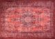 Tapis délavé Apali 230x330cm Tissu Motif Oriental antique Rouge