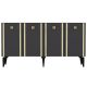 Buffet design Hogha L150cm Anthracite et Or