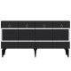 Buffet design Augred L150cm Anthracite et Argent