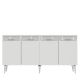 Buffet design Orvi L150cm Blanc et Or