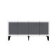 Buffet style contemporain Karinix L150cm Anthracite et Blanc