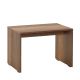 Table basse minimaliste Kirti L60cm Bois foncé