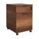 Caisson de bureau à roulettes Rocry H60cm Bois foncé