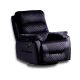 Fauteuil relax contemporain Tajo Tissu matelassé Noir