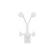 Patère décorative Lamis L24xH40cm Métal Blanc