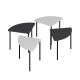 Lot de 4 tables basses gigognes Emina Blanc, Anthracite et Noir