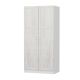 Armoire 2 portes Parai L90xH210cm Blanc