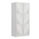 Armoire 2 portes et 6 miroirs Parai L90xH210cm Blanc