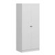 Armoire 2 portes Kuta L90xH210cm Bois Blanc