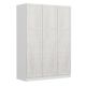 Armoire 3 portes Parai L135xH190cm Blanc