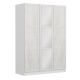 Armoire 3 portes et 3 miroirs Parai L135xH210cm Blanc