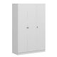 Armoire 6 portes Kuta L315xH210cm Bois Blanc