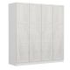 Armoire 4 portes Parai L180xH210cm Blanc