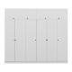 Armoire 6 portes et 2 portes basculantes modèle 2 Kuta L270xH210cm Bois Blanc