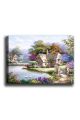 Tableau décoratif Pola L50xH70cm Maison de campagne en printemps