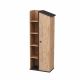 Bibliothèque Donall L60cm Bois naturel et Anthracite