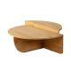 Set de 2 tables basses design Oatglow Pin massif Chêne clair