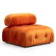 Fauteuil ou module 1 place Nourhane Velours Orange