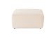 Pouf Siges Lin tissu bouclette Blanc crème