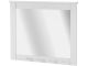 Miroir mural à 4 patères Gusto L95xH80cm Pin massif Blanc