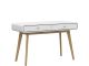 Desk with 2 Doors in partical Board White