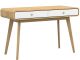 Desk with 2 Doors in partical Board Oak and White