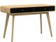 Desk with 2 Doors in partical Board Oak and Black