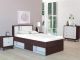 Bedroom Set Walnut White