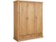 Armoire 3 portes et 3 tiroirs Sodna L148cm Pin Naturel