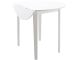 Table haute ovale pliable Tero L92cm Pin massif Blanc