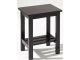 Table de chevet Tero L40xH48cm Pin massif Noir