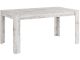 Table à manger rectangulaire 90x160cm Lyona Bois Vintage Blanc