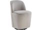 Fauteuil Design arrondi Steevi Velours Gris