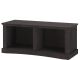 Banquette avec rangement Abir L110cm Pin massif Marron foncé