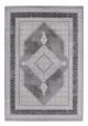 Tapis Design Hakan 200x290cm Motif Oriental Bleu Foncé et Gris