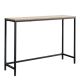 Console Uzoe L100cm Métal Noir et Bois clair