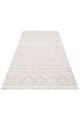 Tapis moderne Sikile 200x290cm Motif Berbère Gris et Beige