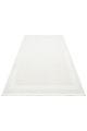 Tapis moderne Sikile 200x290cm Motif Bande Blanc Crème