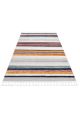 Tapis de couloir Orta 200x290cm Motif Rayures en relief Multicolore