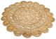 Tapis d'entrée rond Fibia D120cm Jute Beige