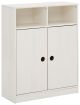 Meuble de rangement 2 portes Aliph L75xH95cm Pin Blanc