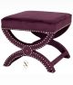 Pouf design Cloé L60cm Velours Violet