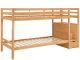 Bunkbed 90x200 cm Nature with Ladder in Pine