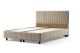 Lit simple à sommier relevable Gauto 120x200cm Velours Taupe