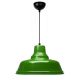 Suspension moderne style industriel vintage Ø31cm Peeka Métal Vert brillant