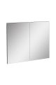 Lot de 2 miroirs adhésifs Sophie 60x80cm Argent