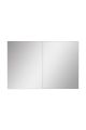 Lot de 2 miroirs lumineux Klarra L60xH80cm Bande néon LED Blanc