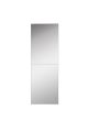 Lot de 2 miroirs adhésifs Klarina L20xH40cm Argent