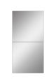 Lot de 2 miroirs adhésifs Klarina L30xH30cm Argent